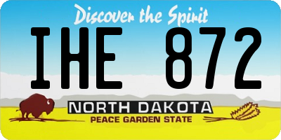 ND license plate IHE872