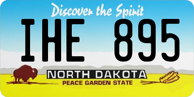 ND license plate IHE895