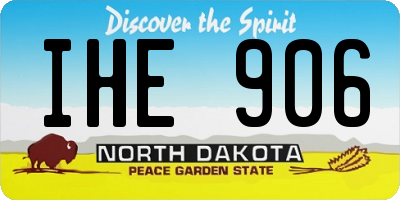 ND license plate IHE906