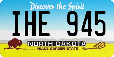 ND license plate IHE945