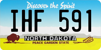 ND license plate IHF591