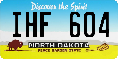 ND license plate IHF604