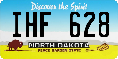 ND license plate IHF628