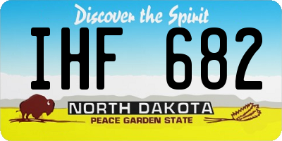 ND license plate IHF682