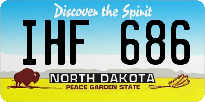 ND license plate IHF686