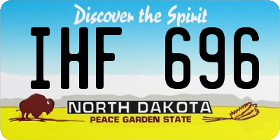 ND license plate IHF696