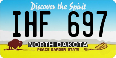 ND license plate IHF697
