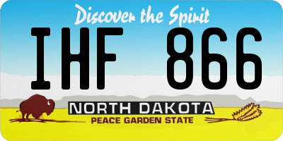 ND license plate IHF866