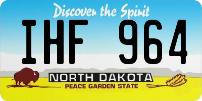 ND license plate IHF964