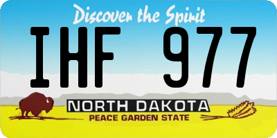 ND license plate IHF977