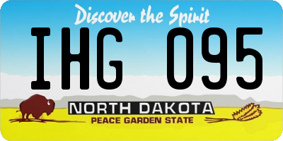 ND license plate IHG095