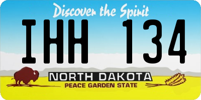 ND license plate IHH134