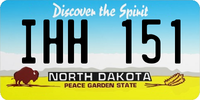 ND license plate IHH151