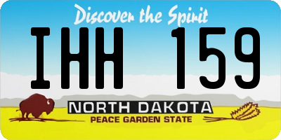 ND license plate IHH159