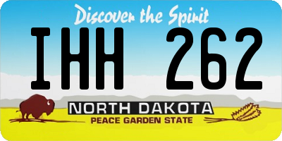 ND license plate IHH262