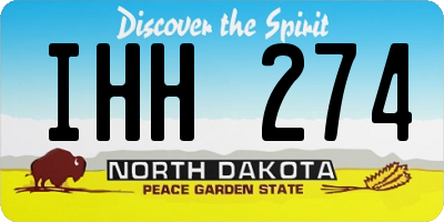 ND license plate IHH274