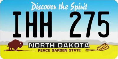 ND license plate IHH275