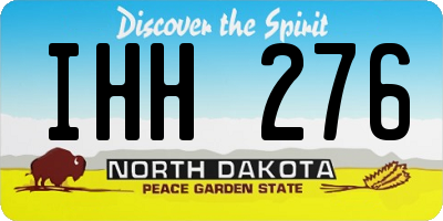 ND license plate IHH276