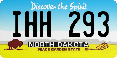 ND license plate IHH293