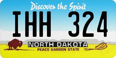ND license plate IHH324