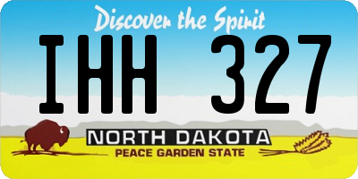 ND license plate IHH327