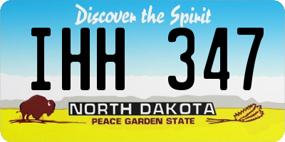 ND license plate IHH347