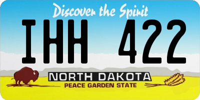 ND license plate IHH422