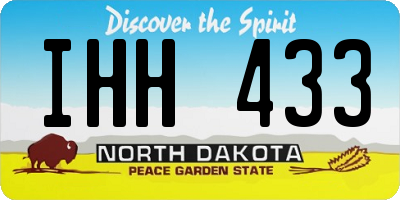 ND license plate IHH433