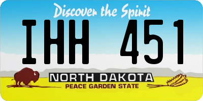 ND license plate IHH451