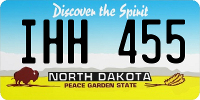 ND license plate IHH455