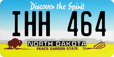 ND license plate IHH464