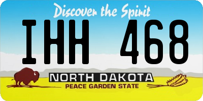ND license plate IHH468