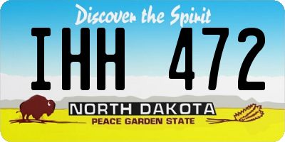 ND license plate IHH472