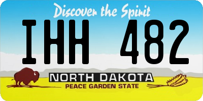 ND license plate IHH482