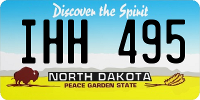 ND license plate IHH495