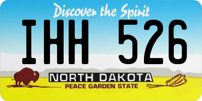 ND license plate IHH526
