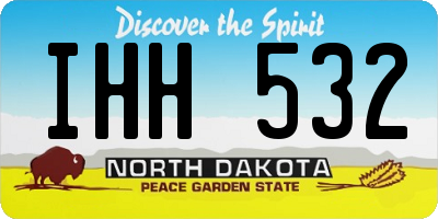ND license plate IHH532