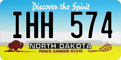 ND license plate IHH574