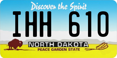 ND license plate IHH610