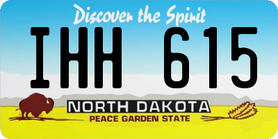 ND license plate IHH615