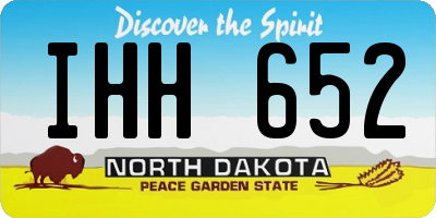ND license plate IHH652