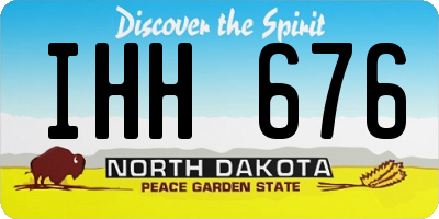 ND license plate IHH676
