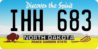 ND license plate IHH683