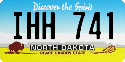 ND license plate IHH741