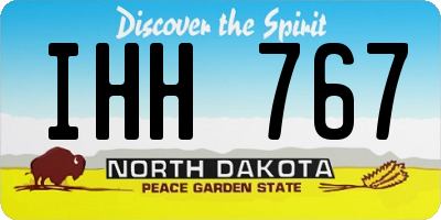 ND license plate IHH767
