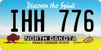 ND license plate IHH776