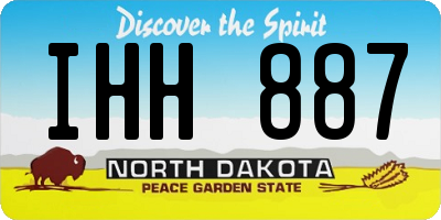 ND license plate IHH887