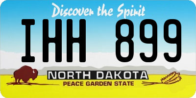 ND license plate IHH899