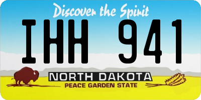 ND license plate IHH941