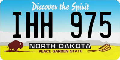 ND license plate IHH975
